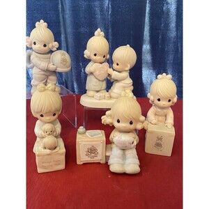 Precious Moments #6, lot of 5, vintage